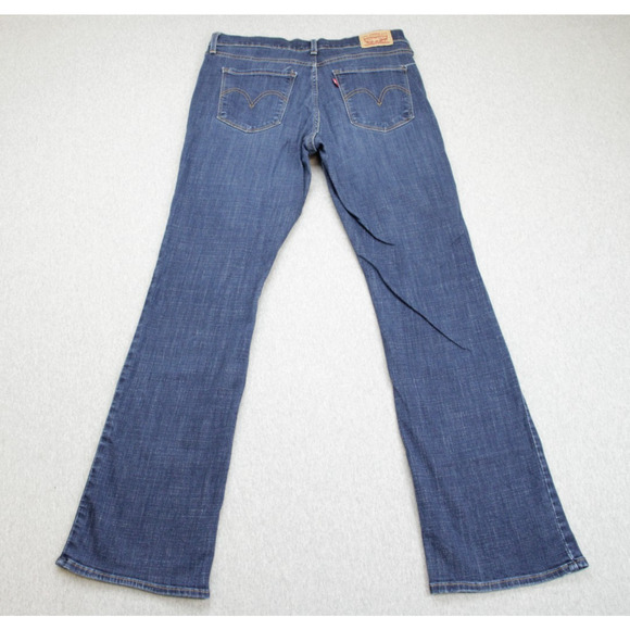 Levis Jeans Womens 8M (29 x 32) Blue Cotton Blend Stretch Classic Bootcut - Picture 2 of 8